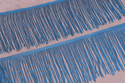 Бахрома 15см Т.Голубой - изображение