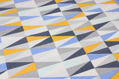 Интерьерная ткань DUCK с тефлоновым покрытием Треугольники - изображение