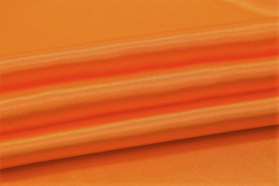Креп-сатин однотонный Оранжевый - изображение
