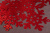 Пайетки 65мм Снежинки Красный