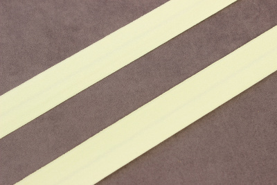 Трикотажная бейка 20мм Жёлтый бледный матовый - изображение