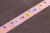 Репсовая лента с рисунком 25мм Круги Св.розовый/синий/желтый/т.розовый